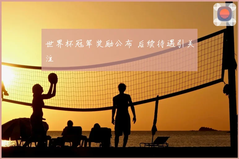 世界杯冠军奖励公布 后续待遇引关注